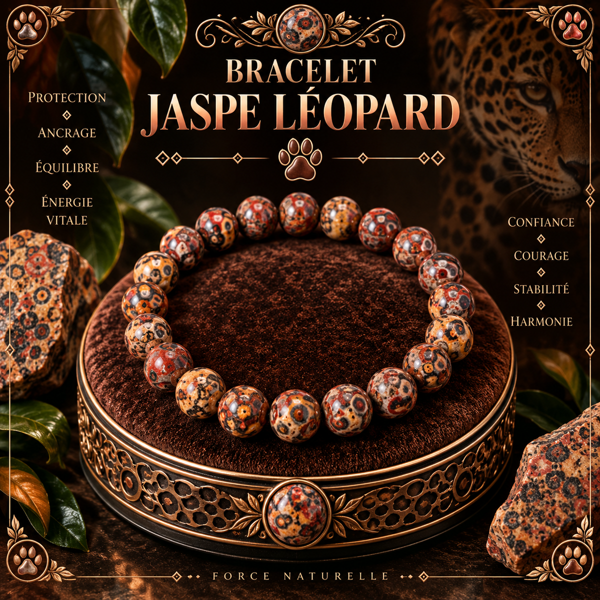 Jaspe Léopard 8mm