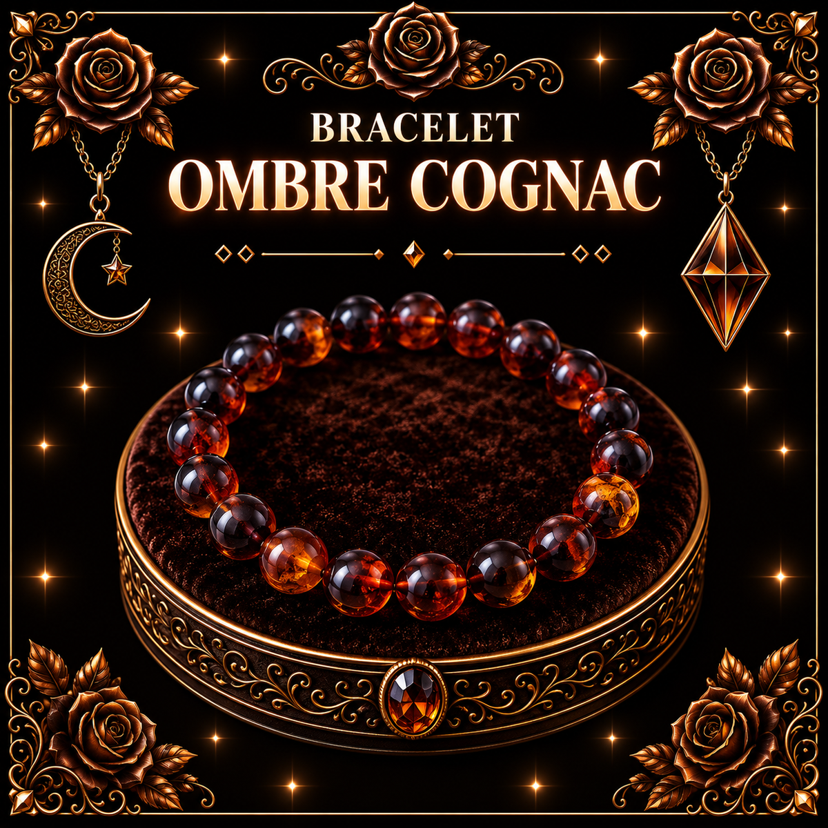 Ambre Cognac 6mm