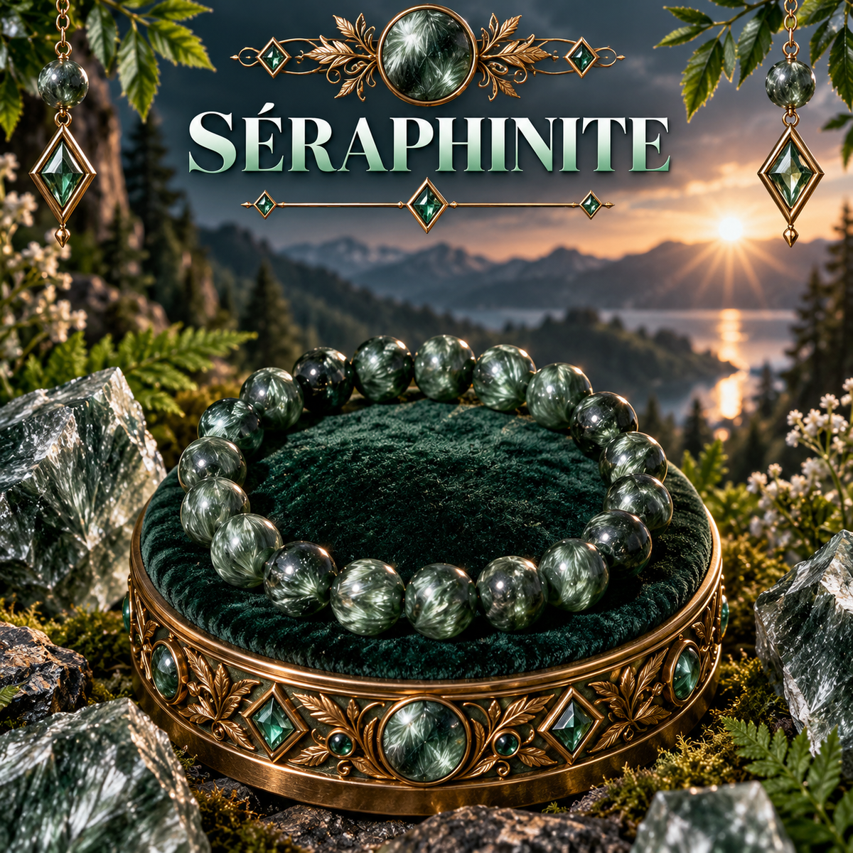 Séraphinite 8mm