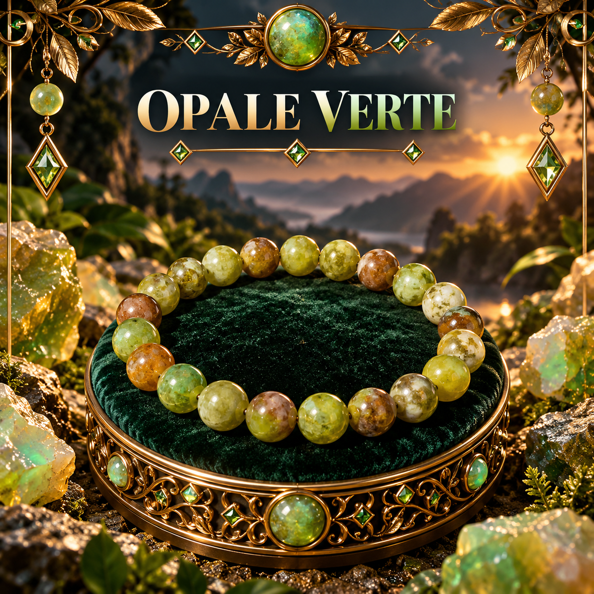 Opale verte 6mm
