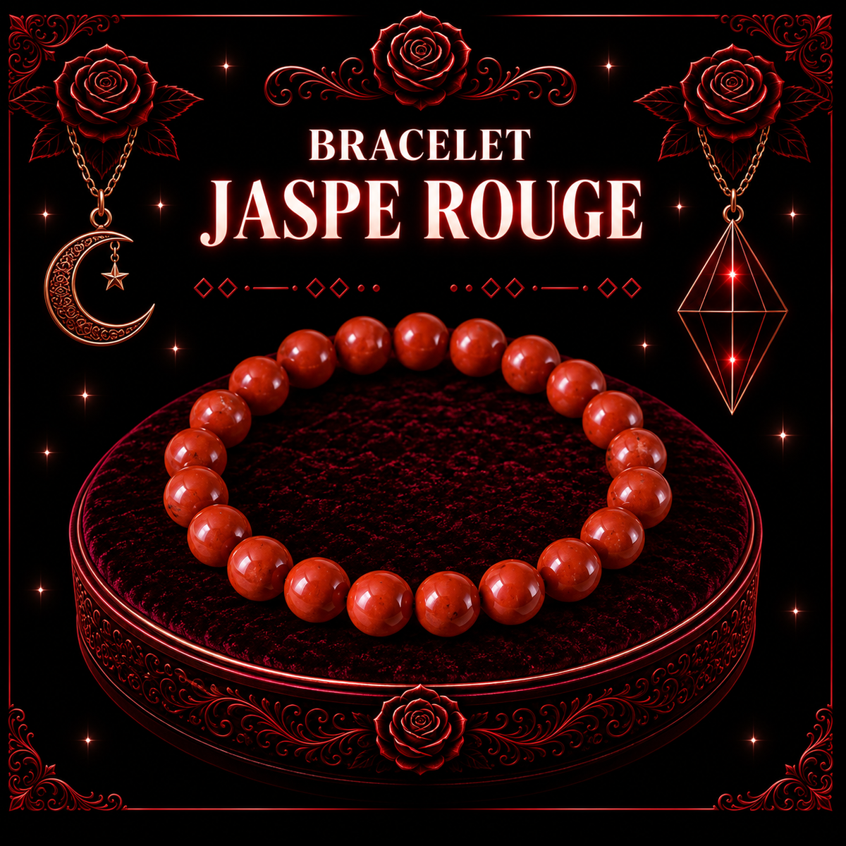 Jaspe rouge 8mm