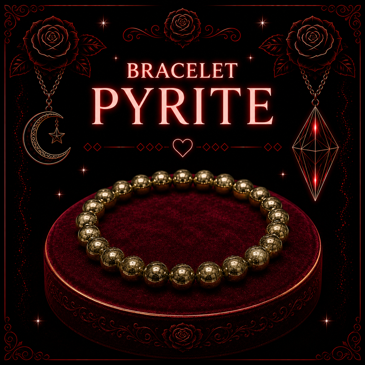 Bracelet Pyrite 6mm