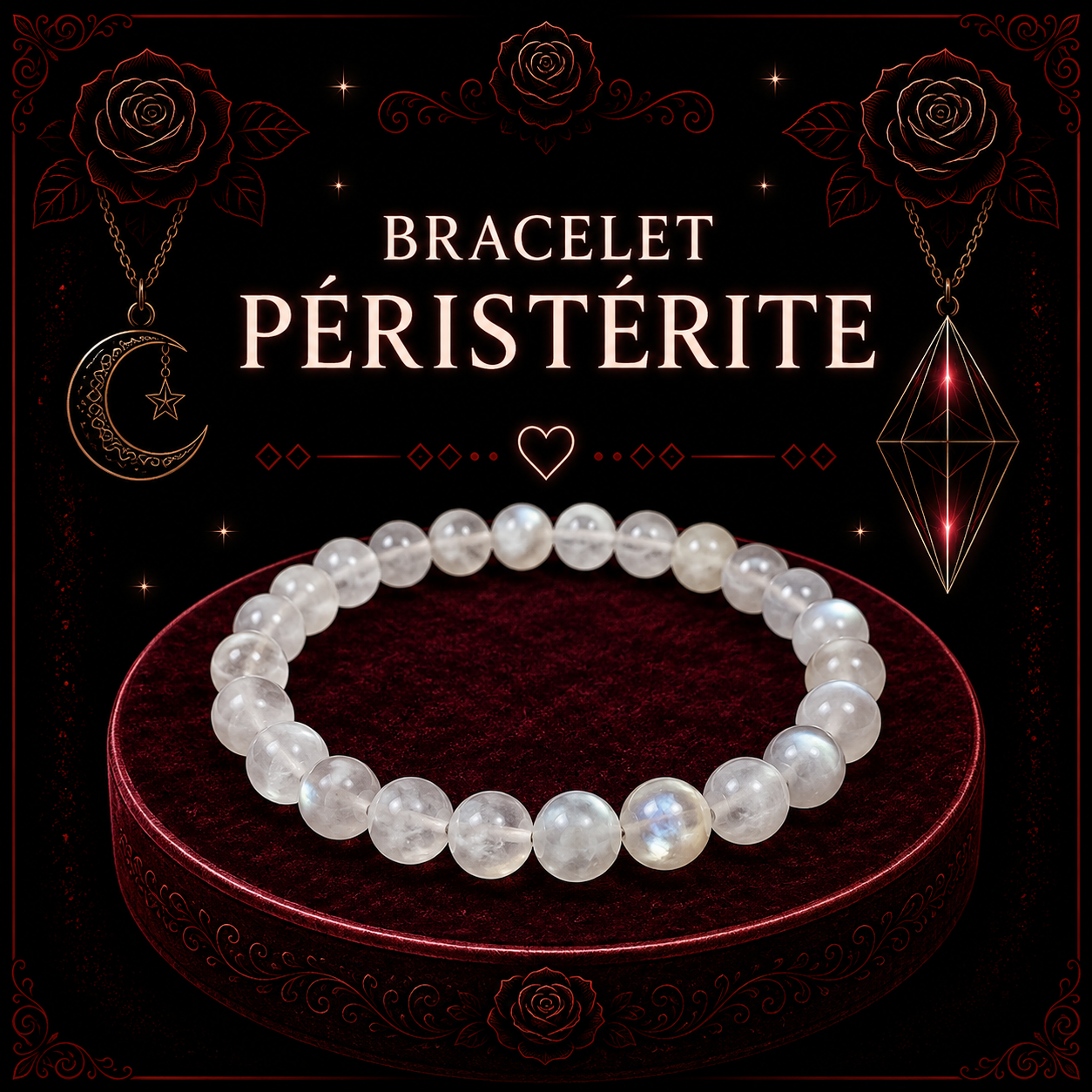 Bracelet Péristérite 6mm
