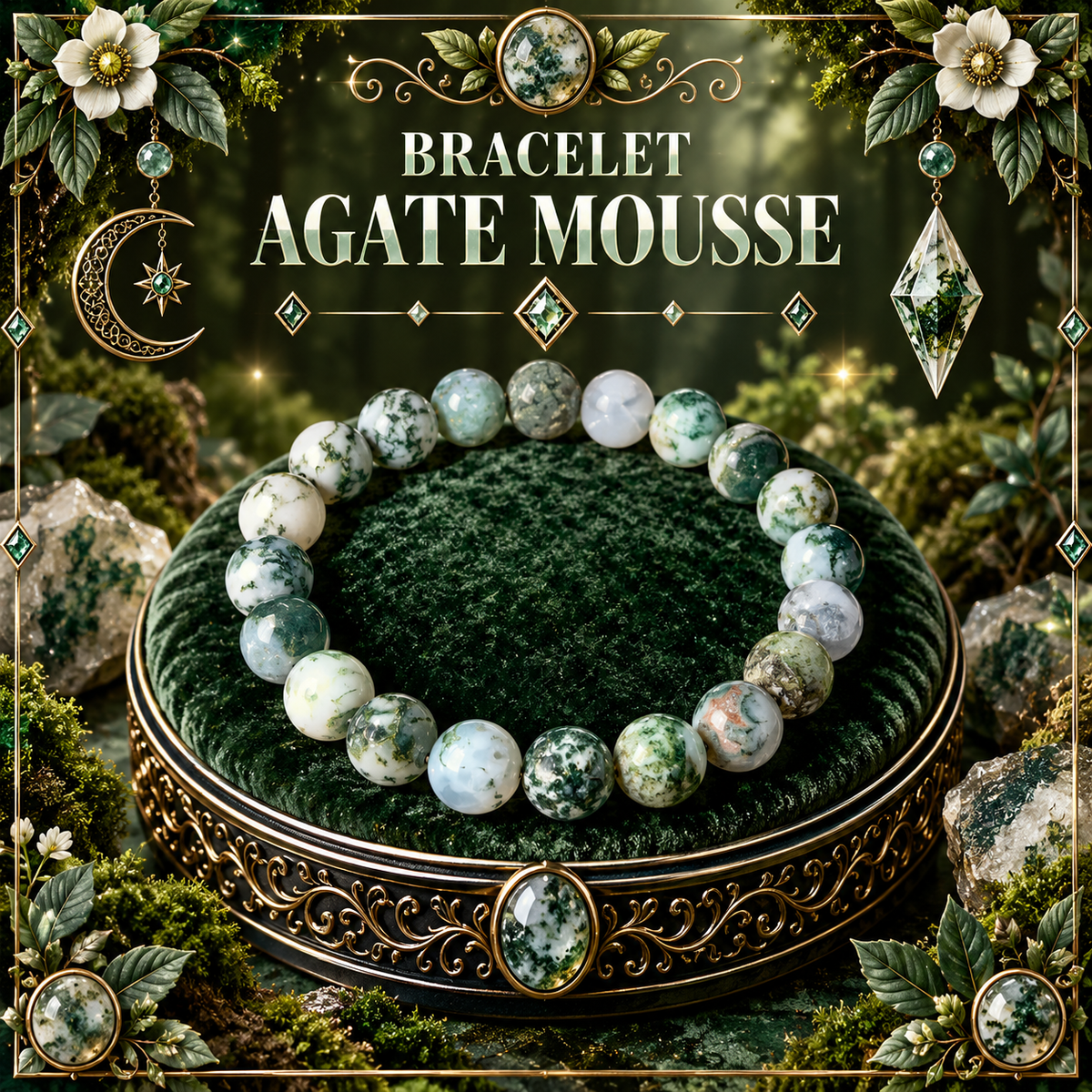 Agate Mousse 8mm