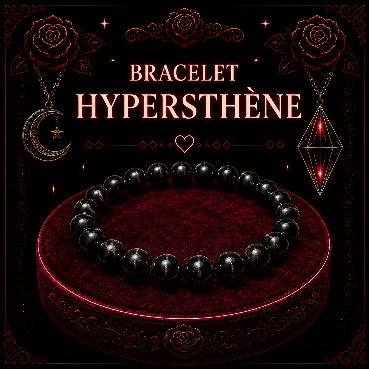 Bracelet Hypersthène 8mm