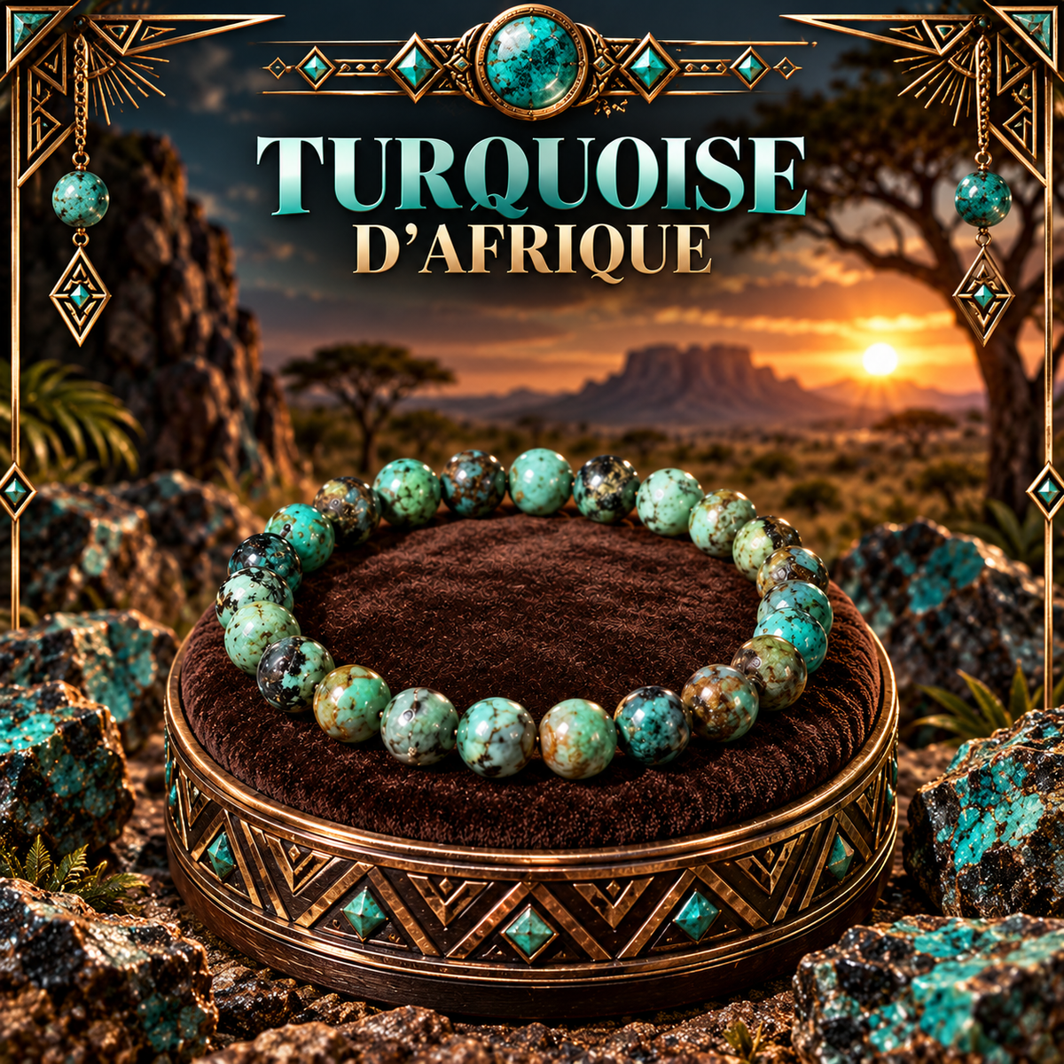 Turquoise d’Afrique 6-8mm