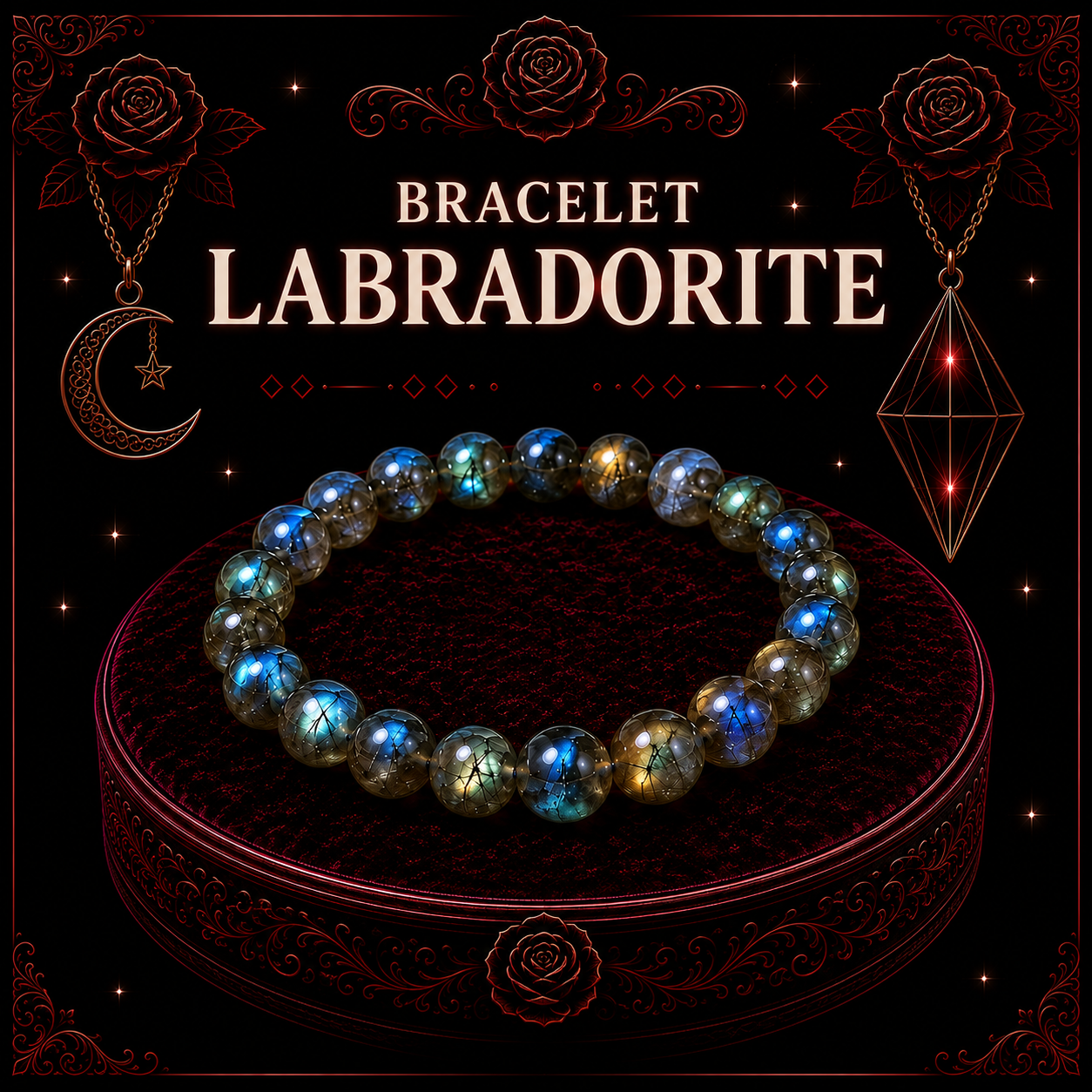 Bracelet Labradorite 8mm
