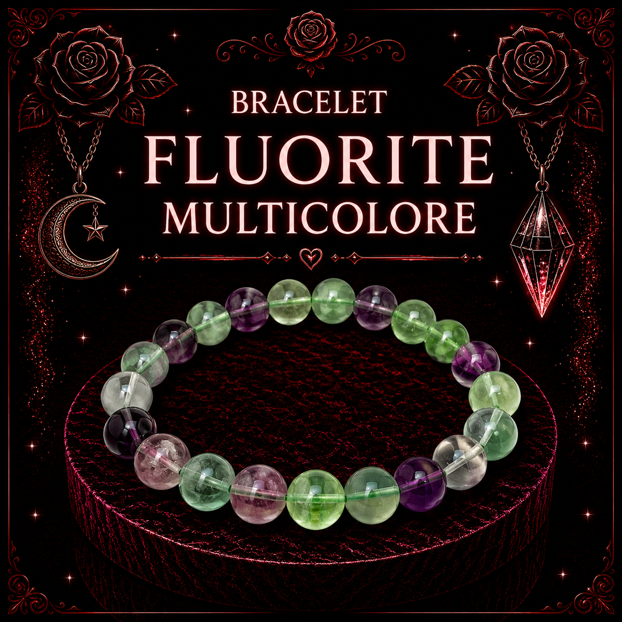 Bracelet Fluorite Multicolore