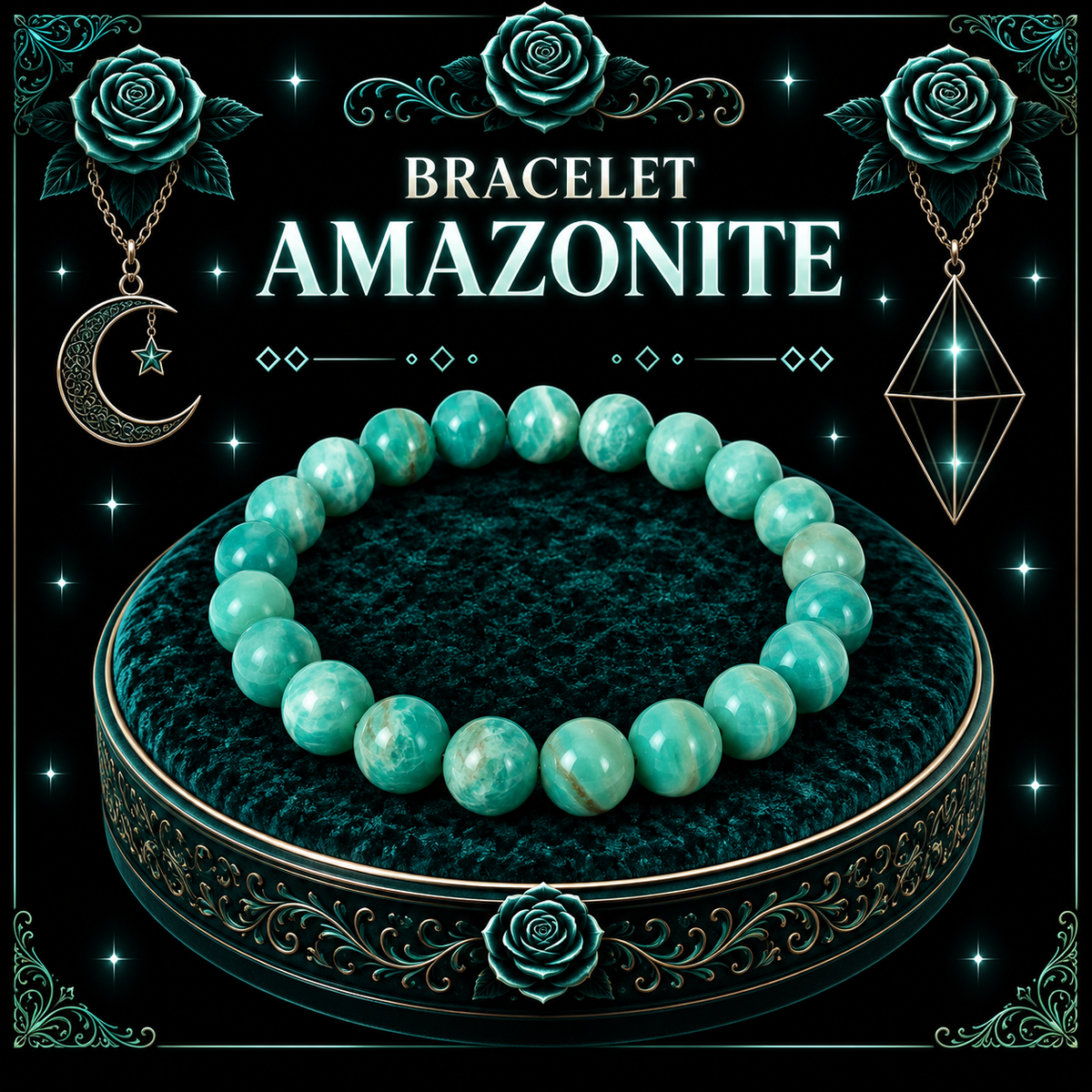 Amazonite Pérou 8mm