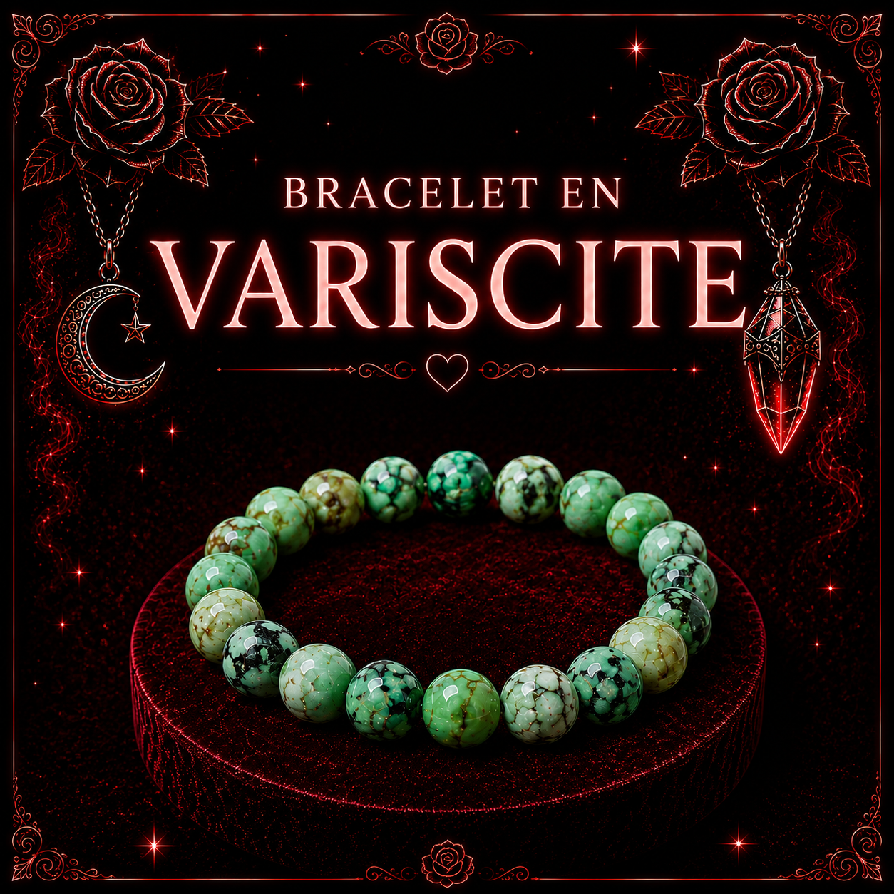 Bracelet en Variscite 8mm