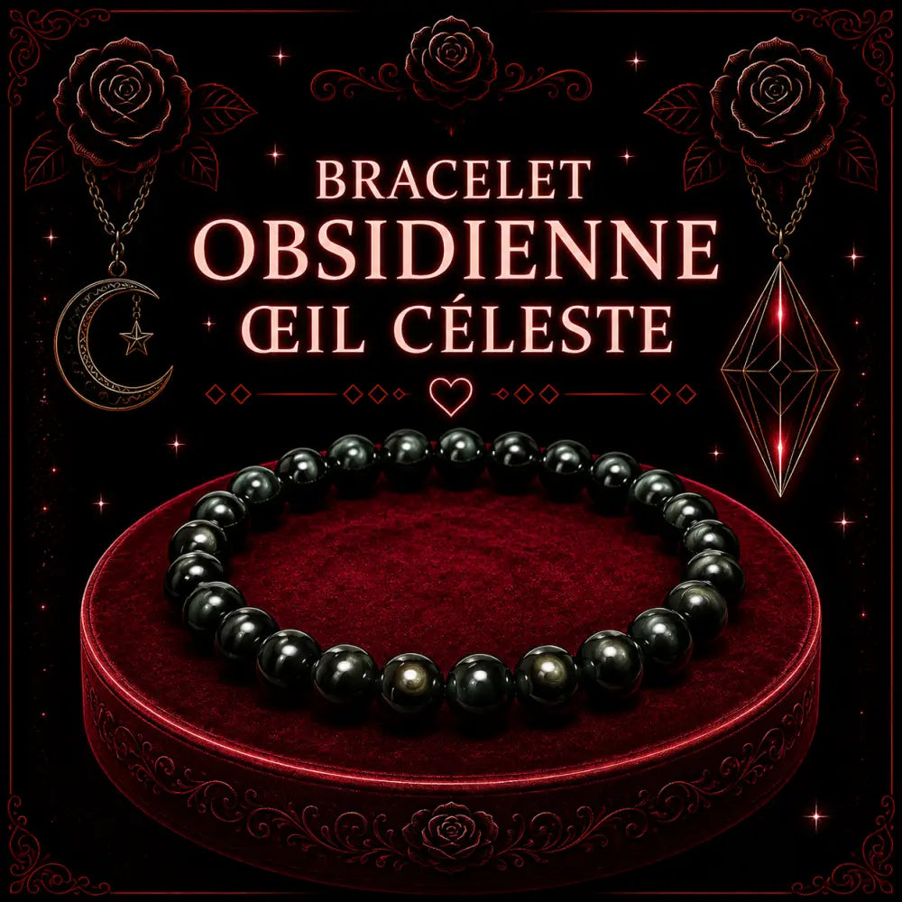 Bracelet Obsidienne Œil Céleste 8mm