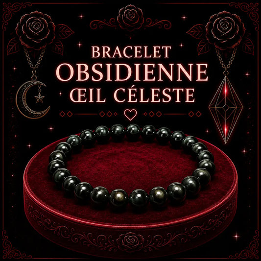 Bracelet Obsidienne Œil Céleste 8mm