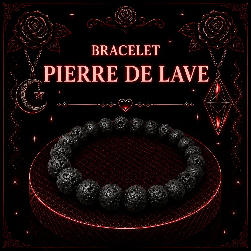 Bracelet Pierre de Lave 8mm