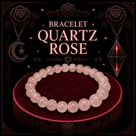 Bracelet Quartz Rose 8mm